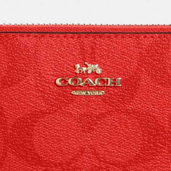 NWT COACH 2 SET Designer Signature Shoulder Bag Tote Purse Handbag + Wallet NWT - Picture 6 of 15